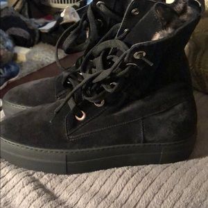 Aquatalia Black Suade Booties size 7